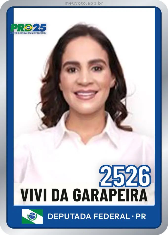 Carta de Vivi da Garapeira, número 2526, PRD