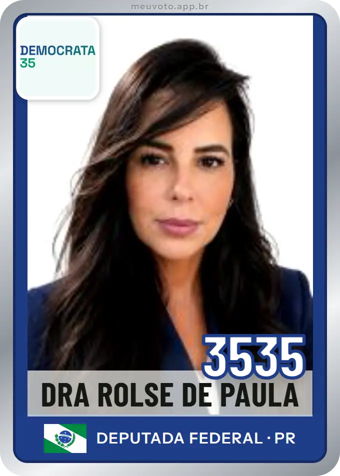 Carta de Dra Rolse de Paula, número 3535, Democrata