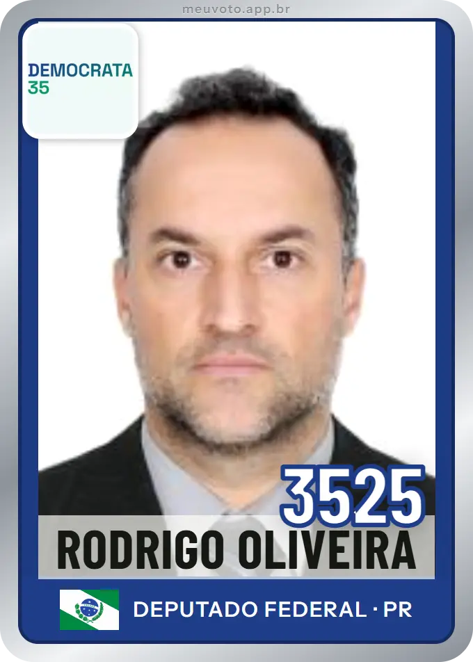 Carta de Rodrigo Oliveira, número 3525, Democrata