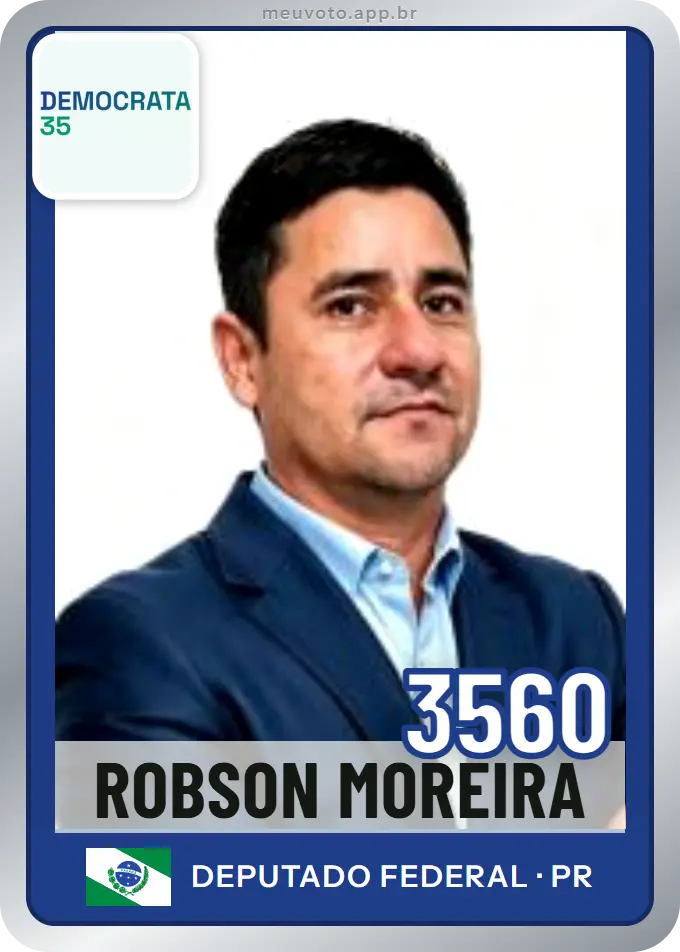 Carta de Robson Moreira, número 3560, Democrata