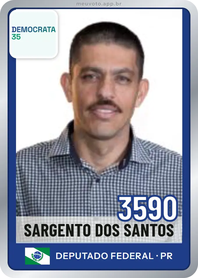 Carta de Sargento dos Santos, número 3590, Democrata