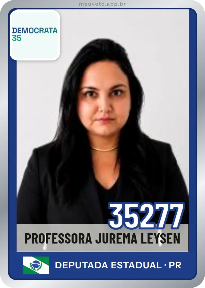Carta de Professora Jurema Leysen, número 35277, Democrata