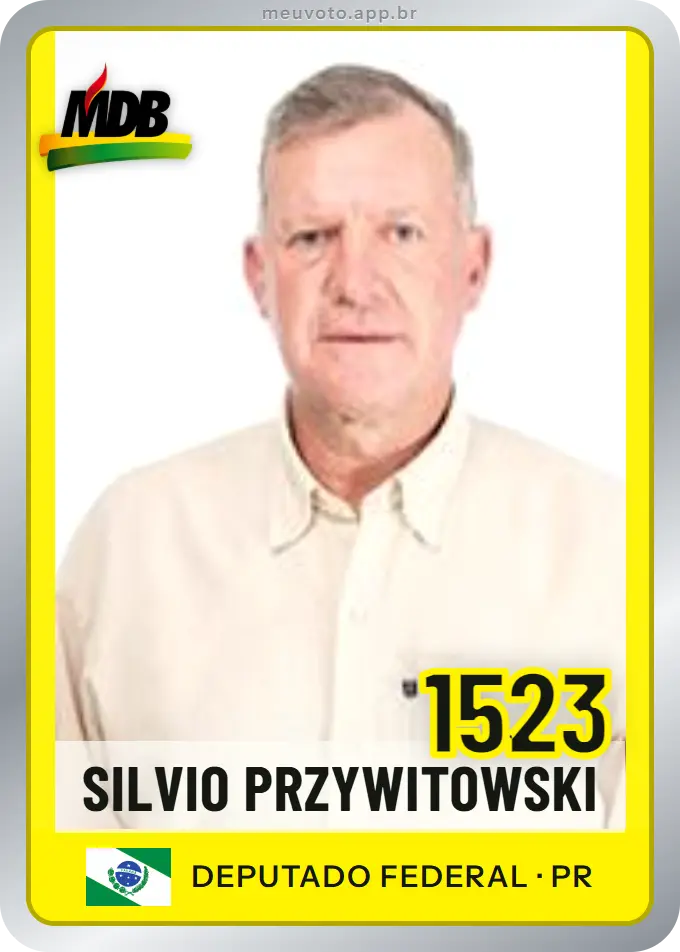 Carta de Silvio Przywitowski, número 1523, MDB