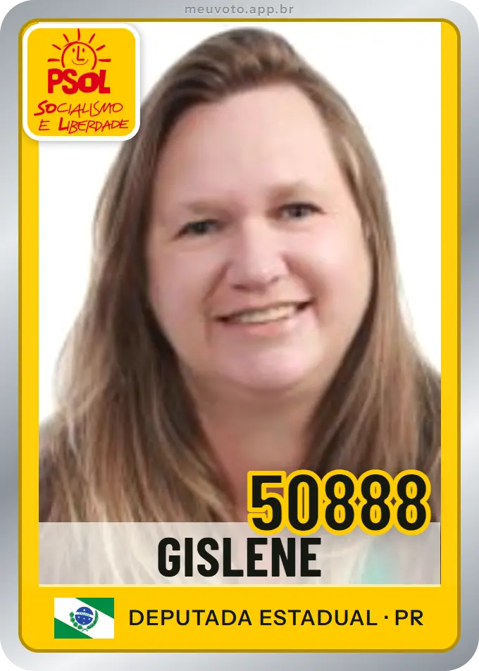 Carta de Gislene, número 50888, PSOL