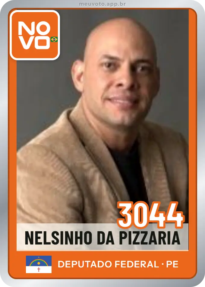 Carta de Nelsinho da Pizzaria, número 3044, Novo