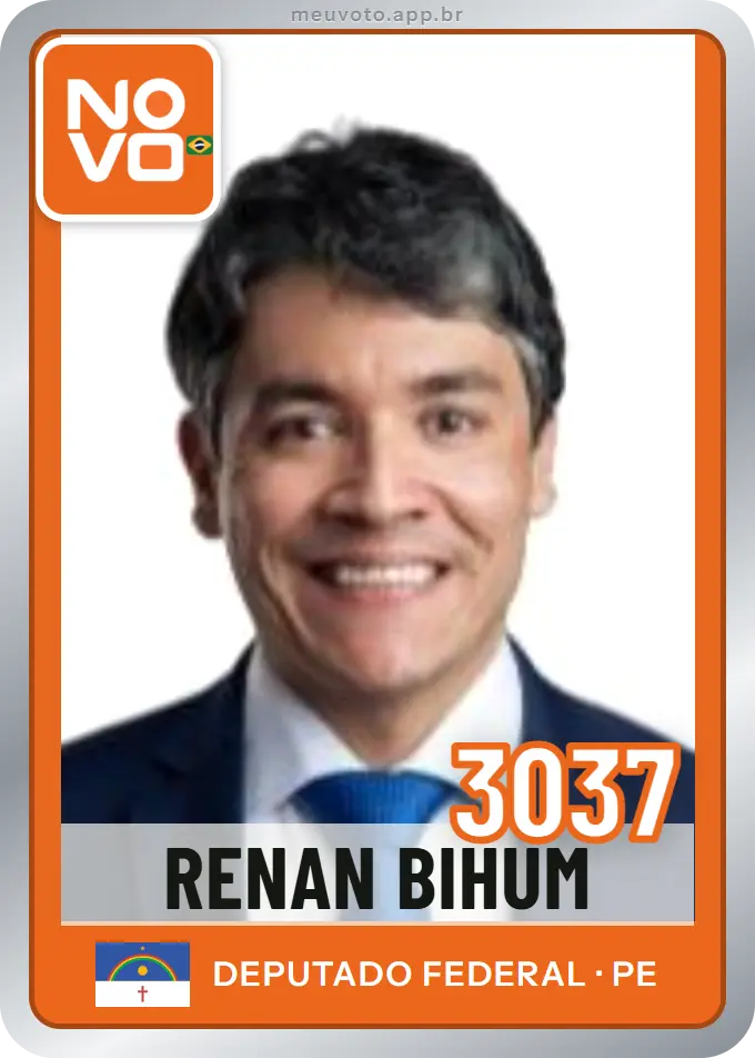 Carta de Renan Bihum, número 3037, Novo