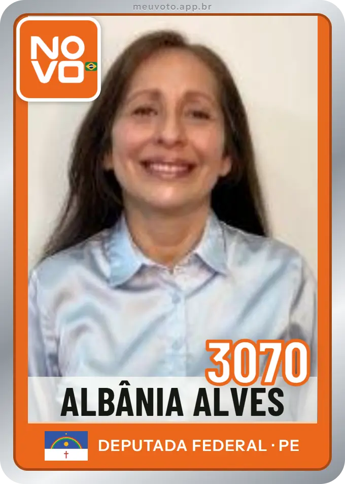 Carta de Albânia Alves, número 3070, Novo