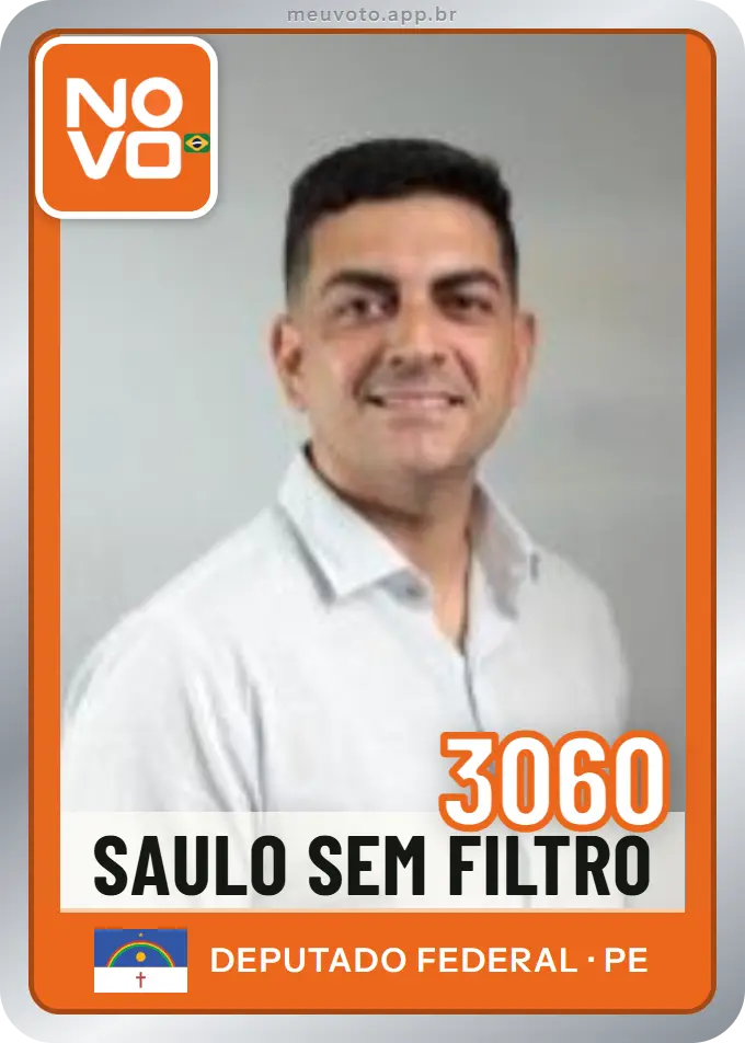 Carta de Saulo Sem Filtro, número 3060, Novo