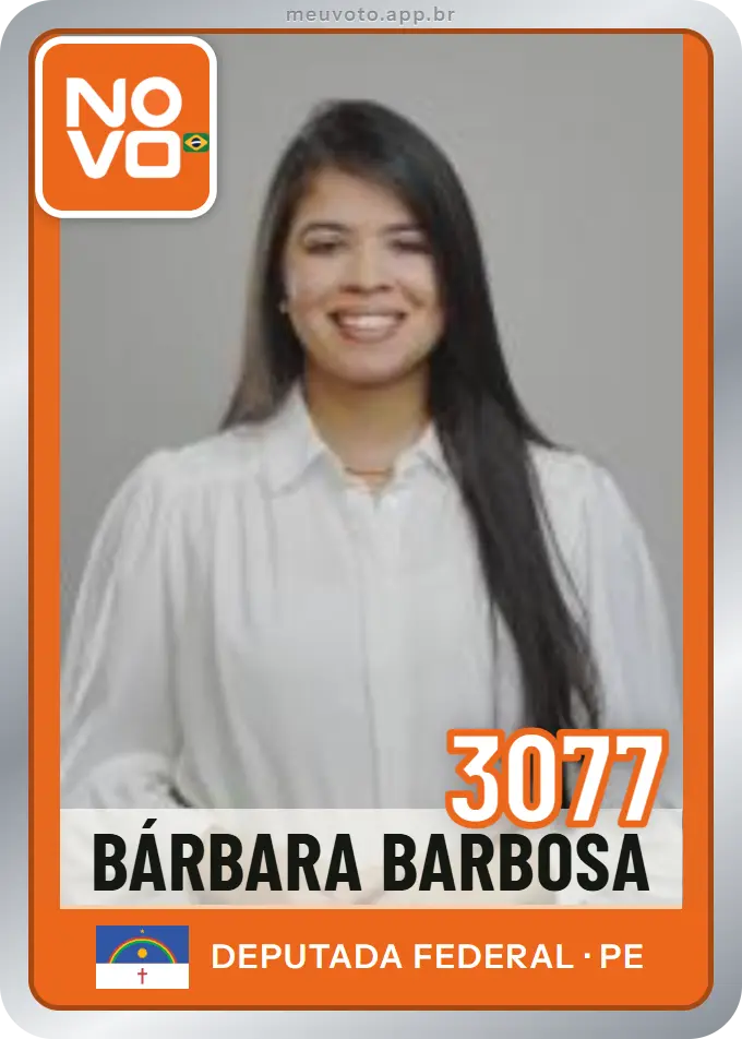 Carta de Bárbara Barbosa, número 3077, Novo