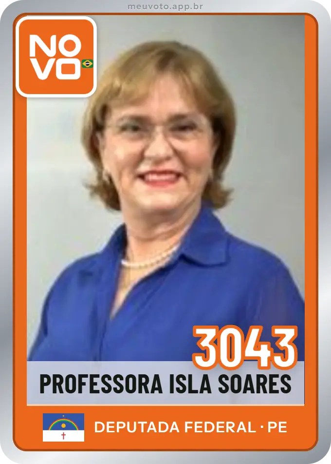 Carta de Professora Isla Soares, número 3043, Novo