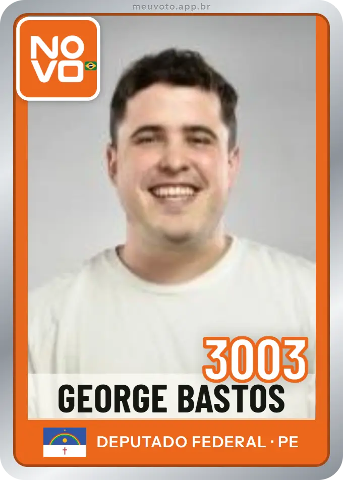 Carta de George Bastos, número 3003, Novo
