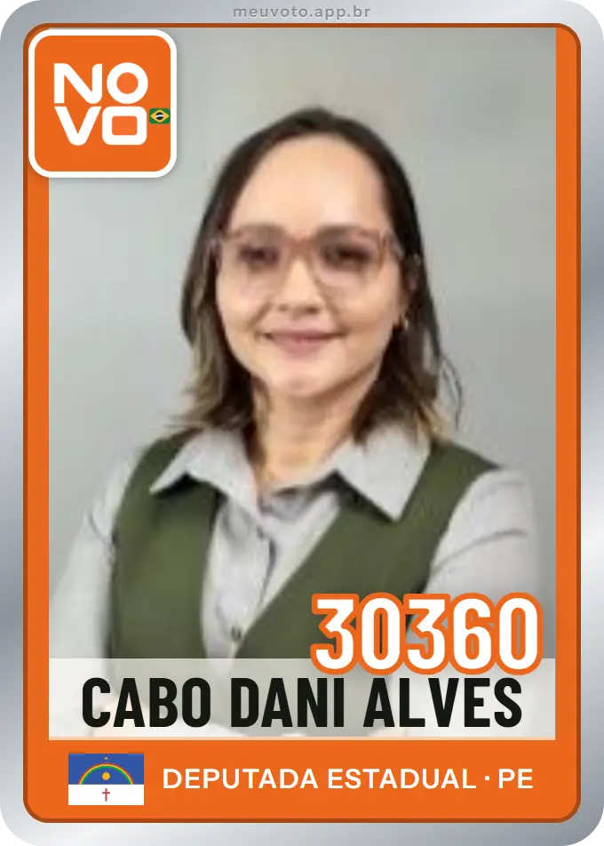Carta de Cabo Dani Alves, número 30360, Novo