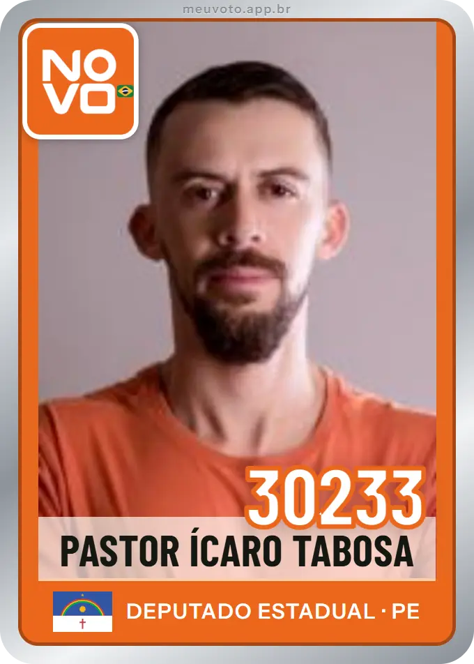 Carta de Pastor Ícaro Tabosa, número 30233, Novo