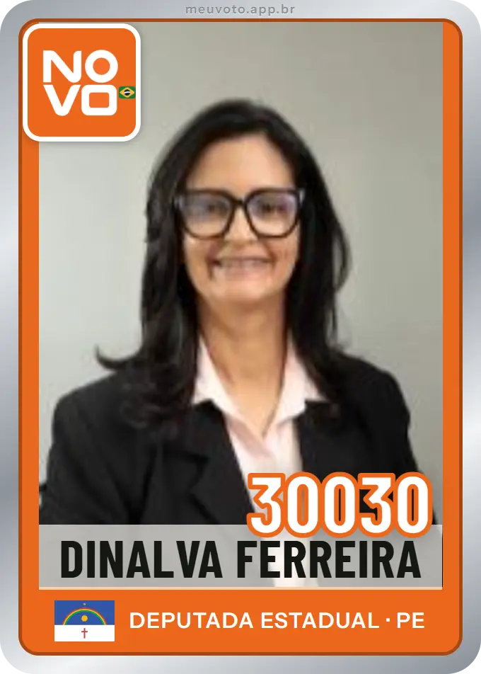 Carta de Dinalva Ferreira, número 30030, Novo