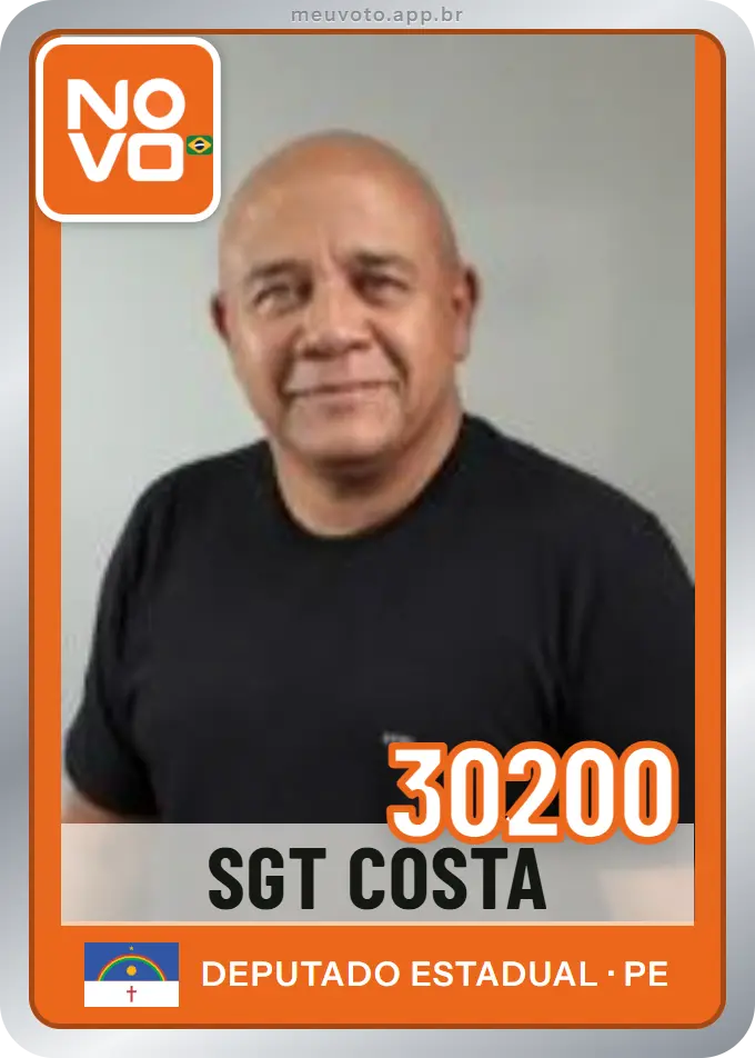 Carta de Sgt Costa, número 30200, Novo