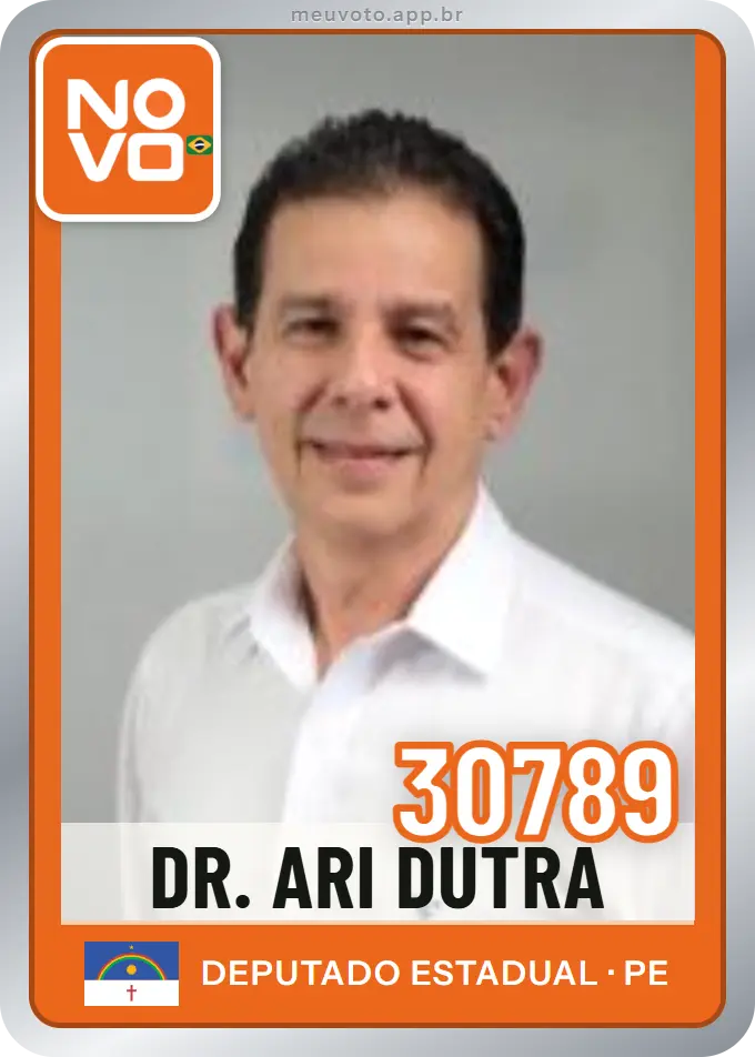 Carta de Dr. Ari Dutra, número 30789, Novo