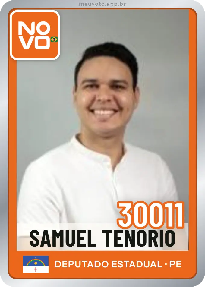 Carta de Samuel Tenório, número 30011, Novo