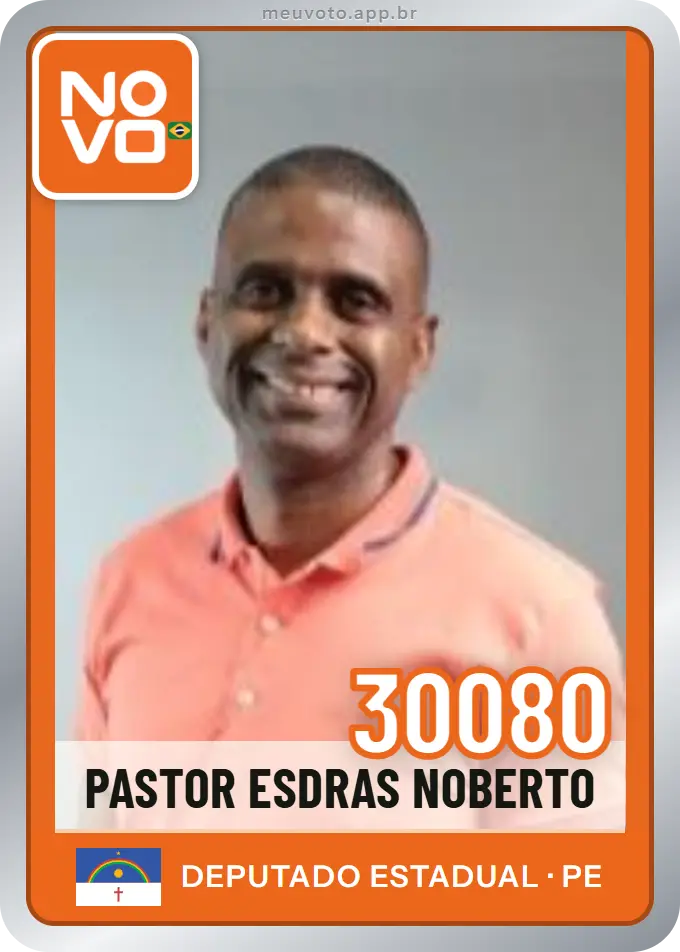 Carta de Pastor Esdras Noberto, número 30080, Novo
