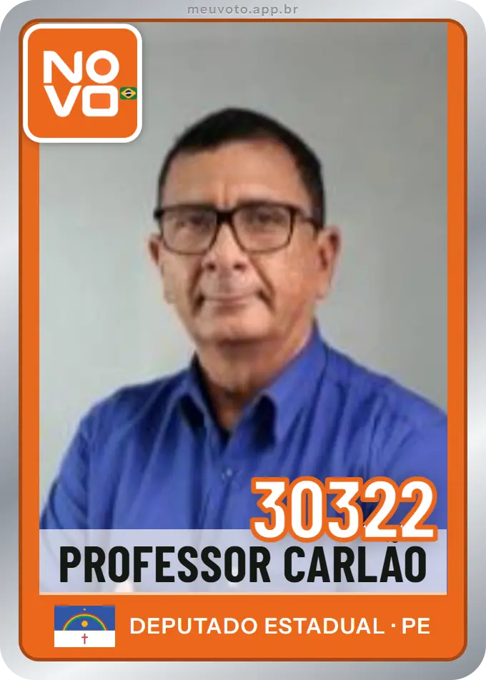 Carta de Professor Carlão, número 30322, Novo