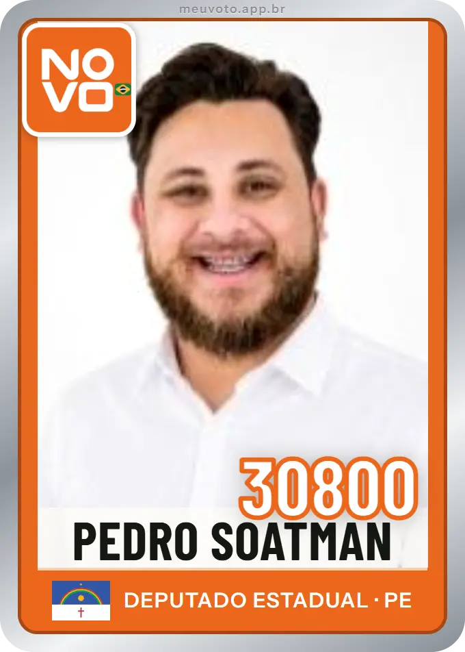 Carta de Pedro Soatman, número 30800, Novo