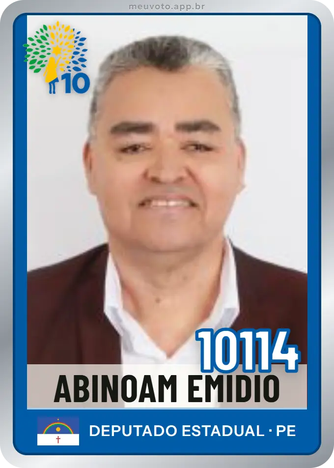 Carta de Abinoam Emidio, número 10114, Republicanos