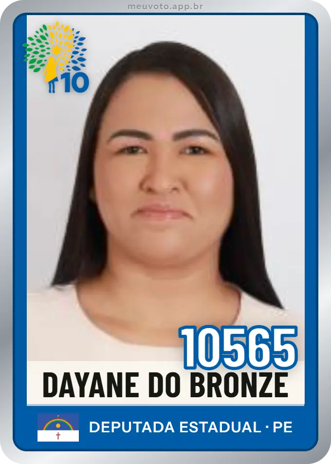 Carta de Dayane do Bronze, número 10565, Republicanos