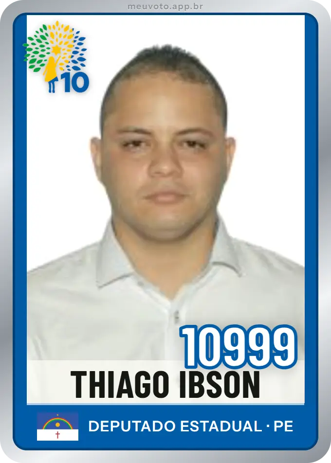 Carta de Thiago Ibson, número 10999, Republicanos