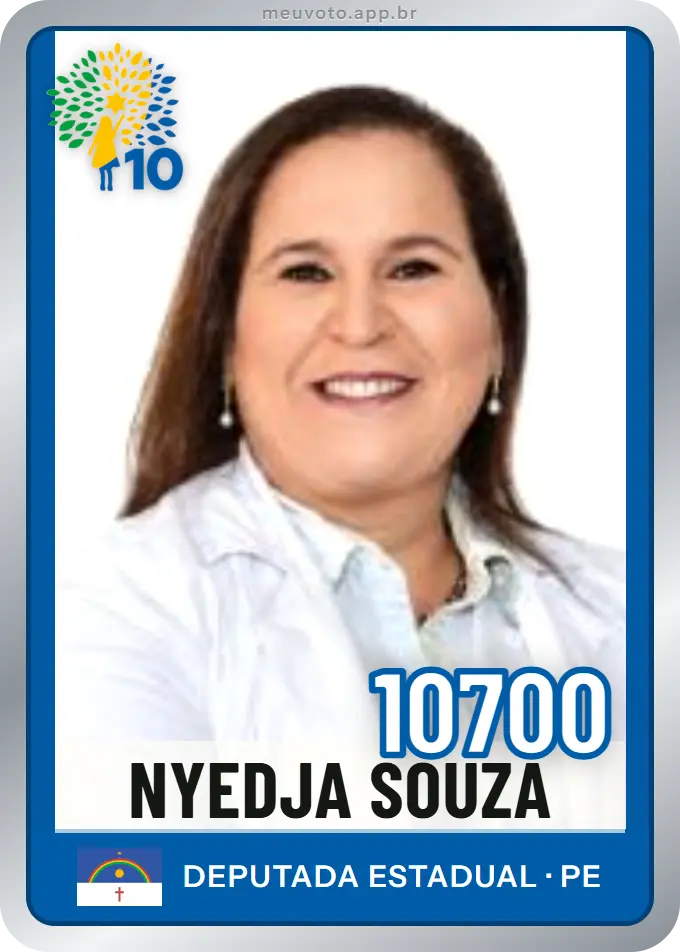 Carta de Nyedja Souza, número 10700, Republicanos
