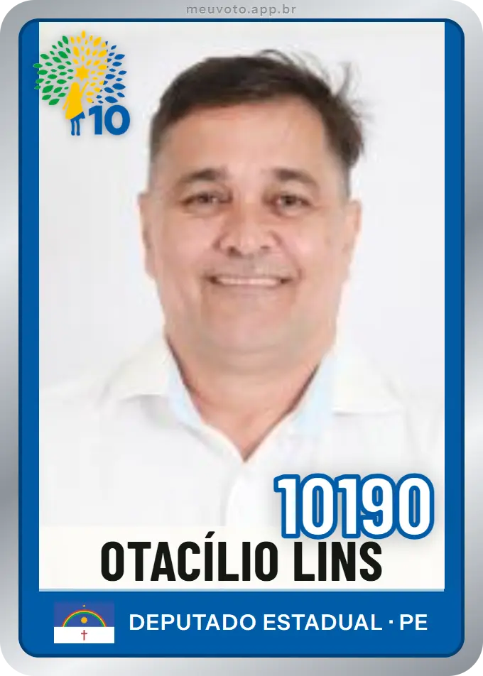 Carta de Otacílio Lins, número 10190, Republicanos