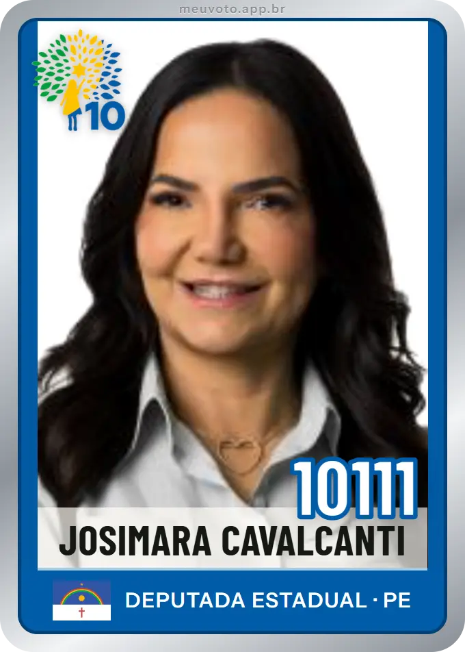 Carta de Josimara Cavalcanti, número 10111, Republicanos