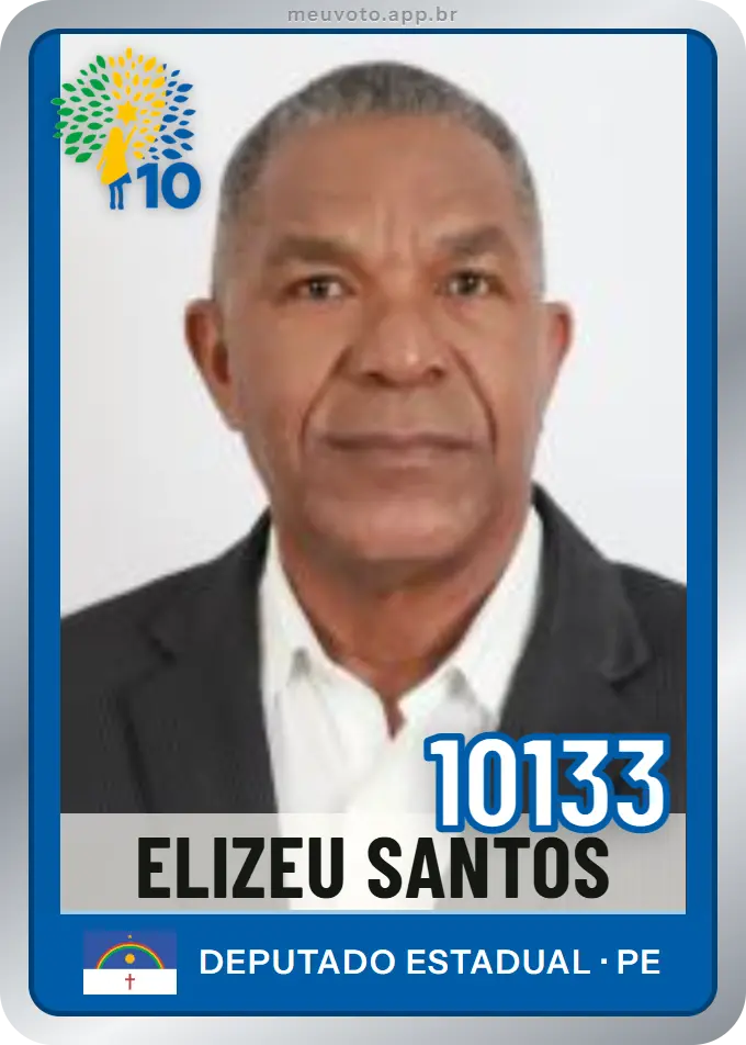Carta de Elizeu Santos, número 10133, Republicanos