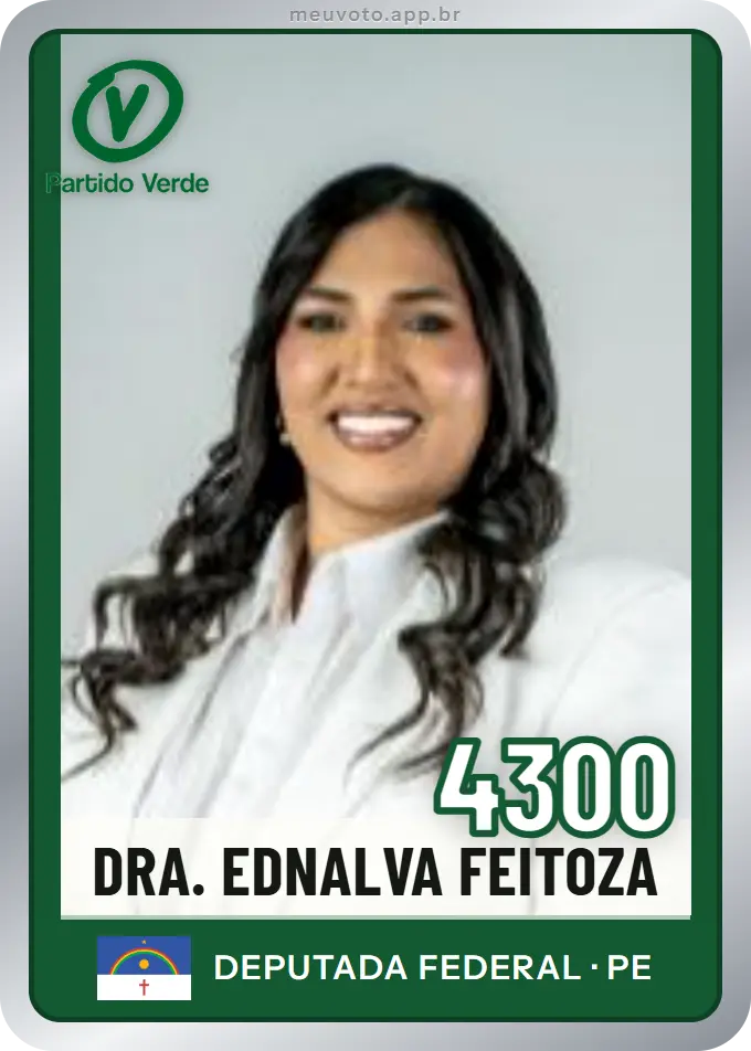 Carta de Dra. Ednalva Feitoza, número 4300, PV