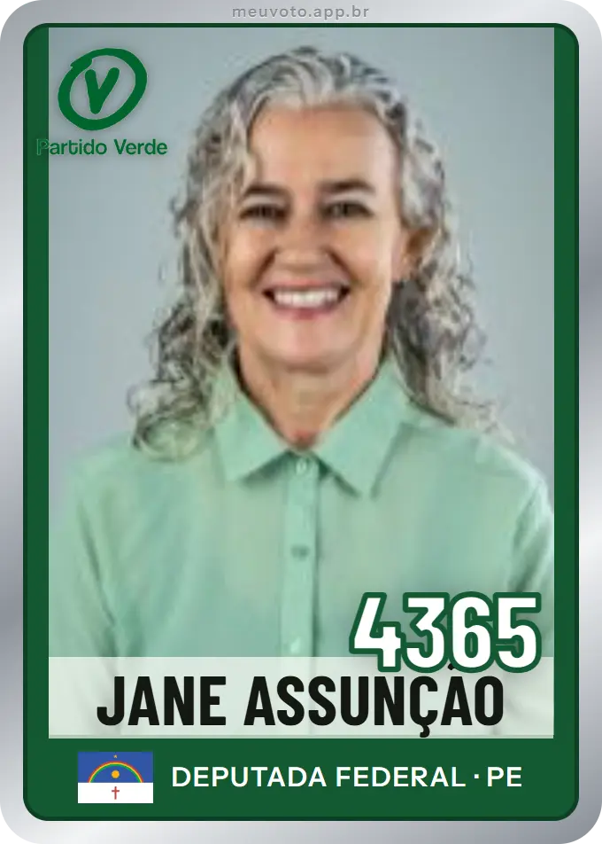 Carta de Jane Assunção, número 4365, PV