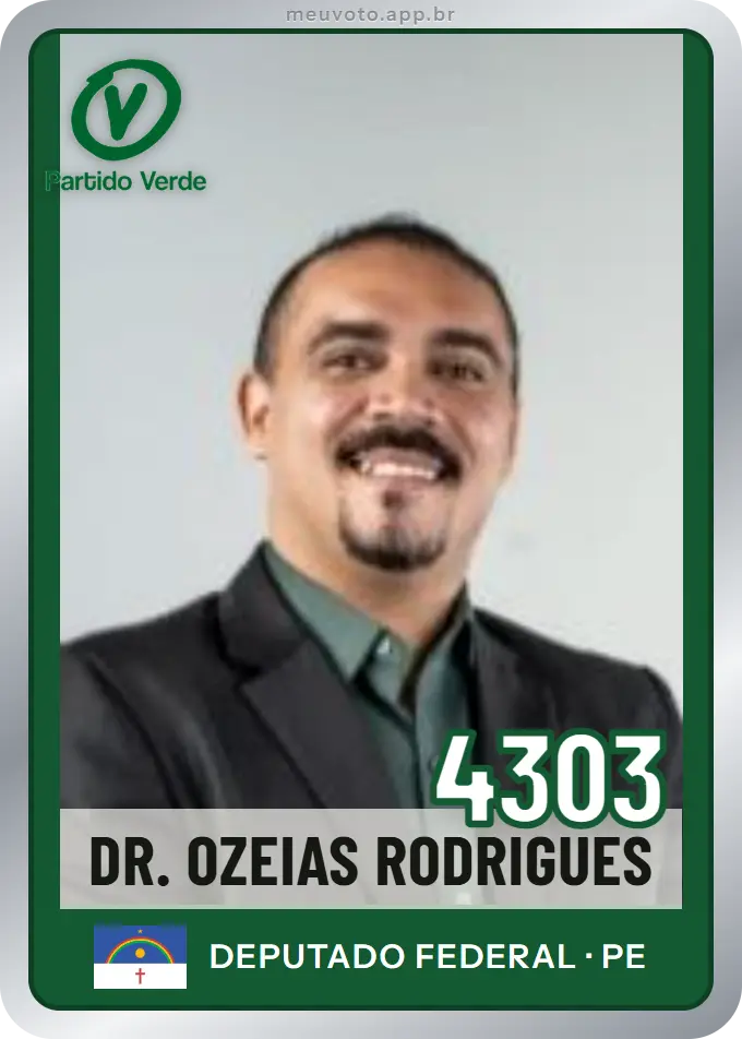 Carta de Dr. Ozeias Rodrigues, número 4303, PV