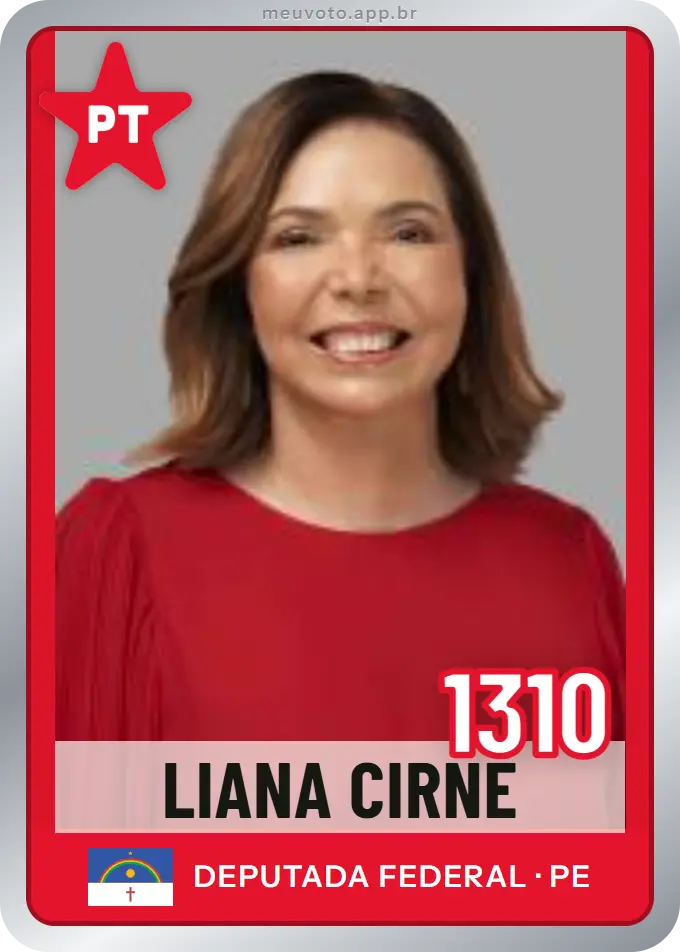 Carta de Liana Cirne, número 1310, PT