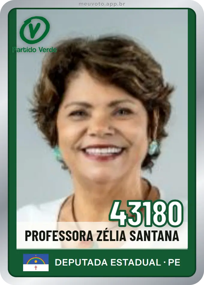 Carta de Professora Zélia Santana, número 43180, PV