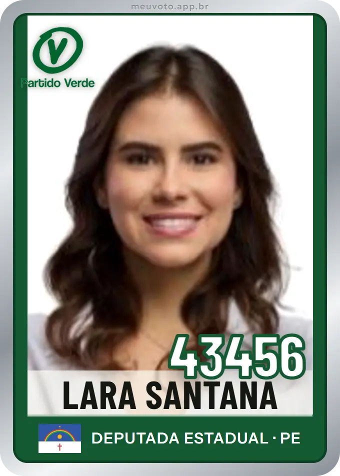 Carta de Lara Santana, número 43456, PV