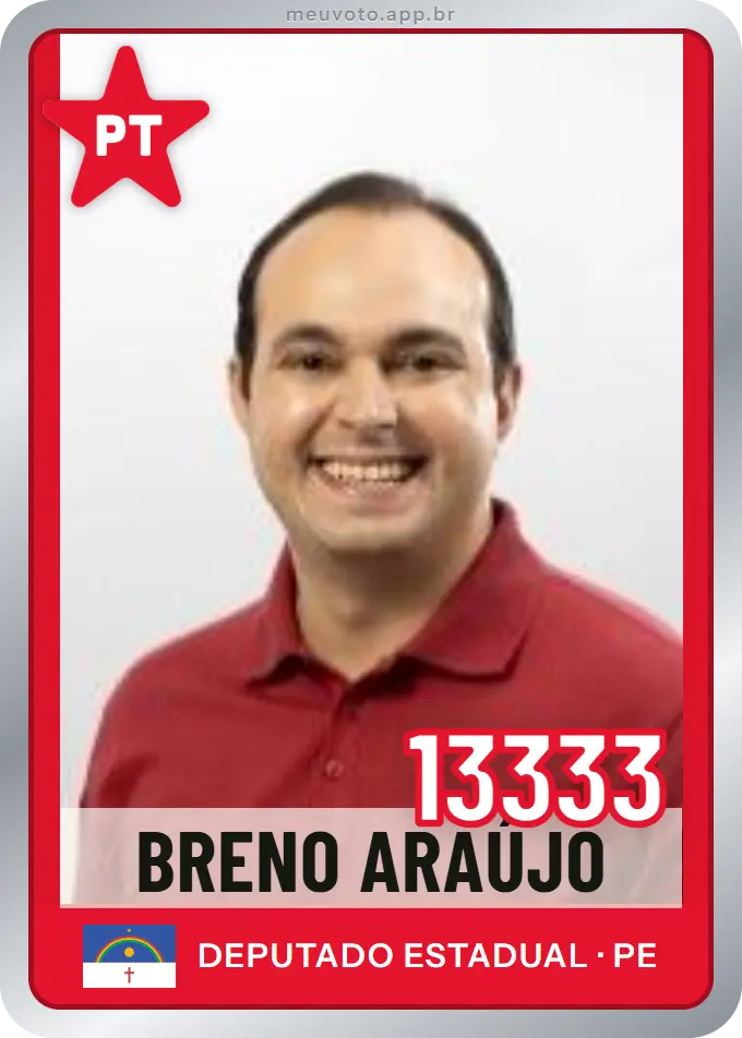 Carta de Breno Araújo, número 13333, PT