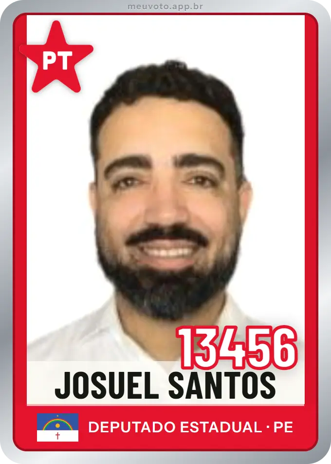 Carta de Josuel Santos, número 13456, PT