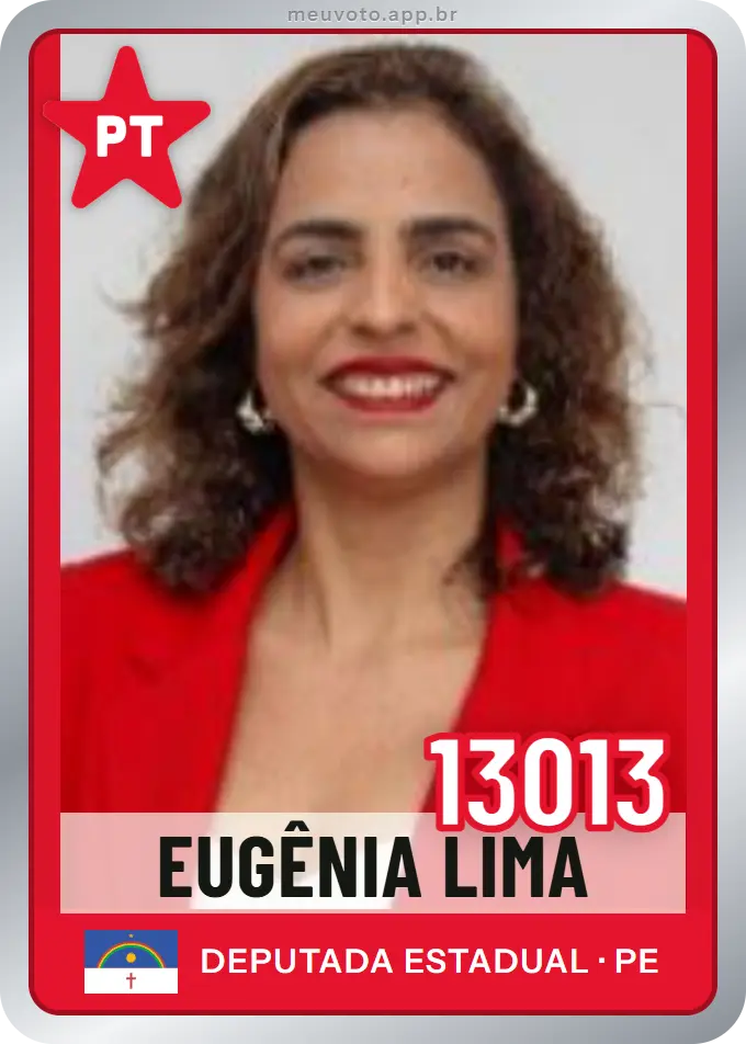 Carta de Eugênia Lima, número 13013, PT
