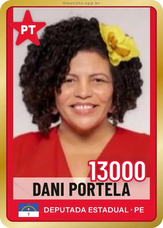 Carta de Dani Portela, número 13000, PT