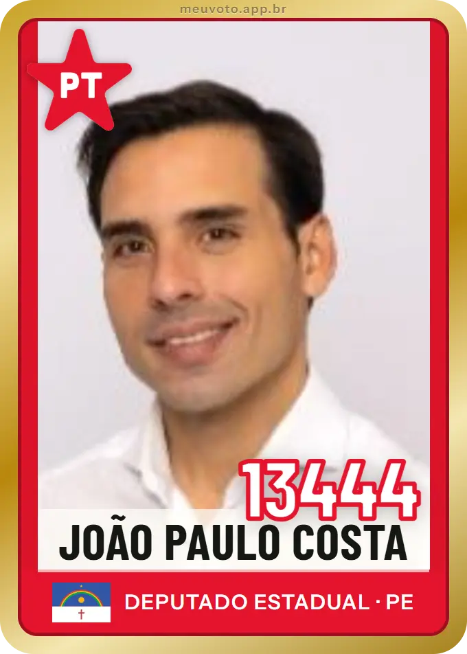 Carta de João Paulo Costa, número 13444, PT