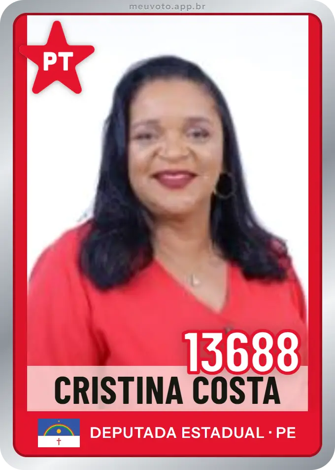 Carta de Cristina Costa, número 13688, PT