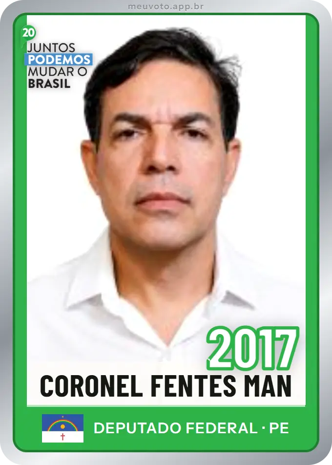 Carta de Coronel Fentes Man, número 2017, Podemos