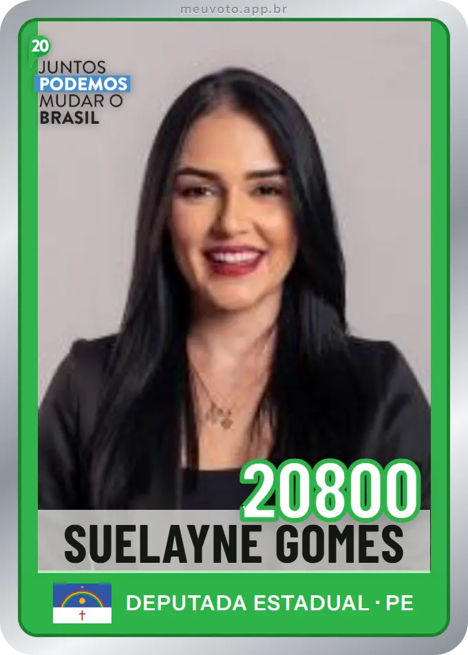 Carta de Suelayne Gomes, número 20800, Podemos