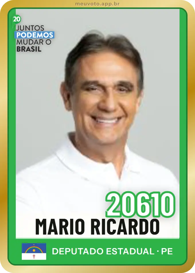 Carta de Mario Ricardo, número 20610, Podemos