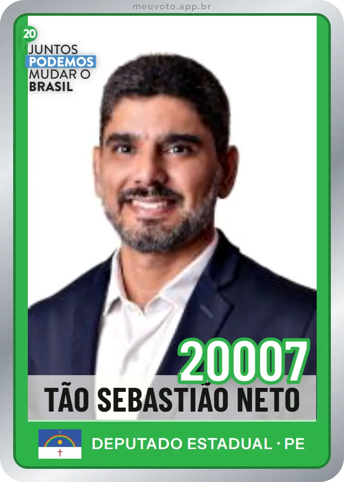 Carta de Tão Sebastião Neto, número 20007, Podemos