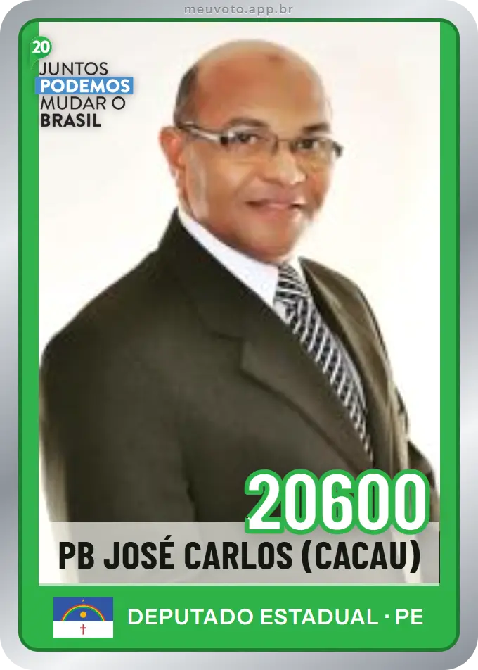 Carta de Pb José Carlos (cacau), número 20600, Podemos