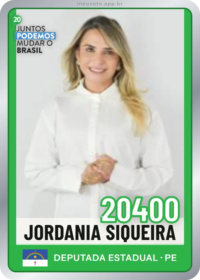 Carta de Jordania Siqueira, número 20400, Podemos