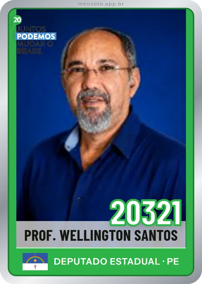 Carta de Prof. Wellington Santos, número 20321, Podemos